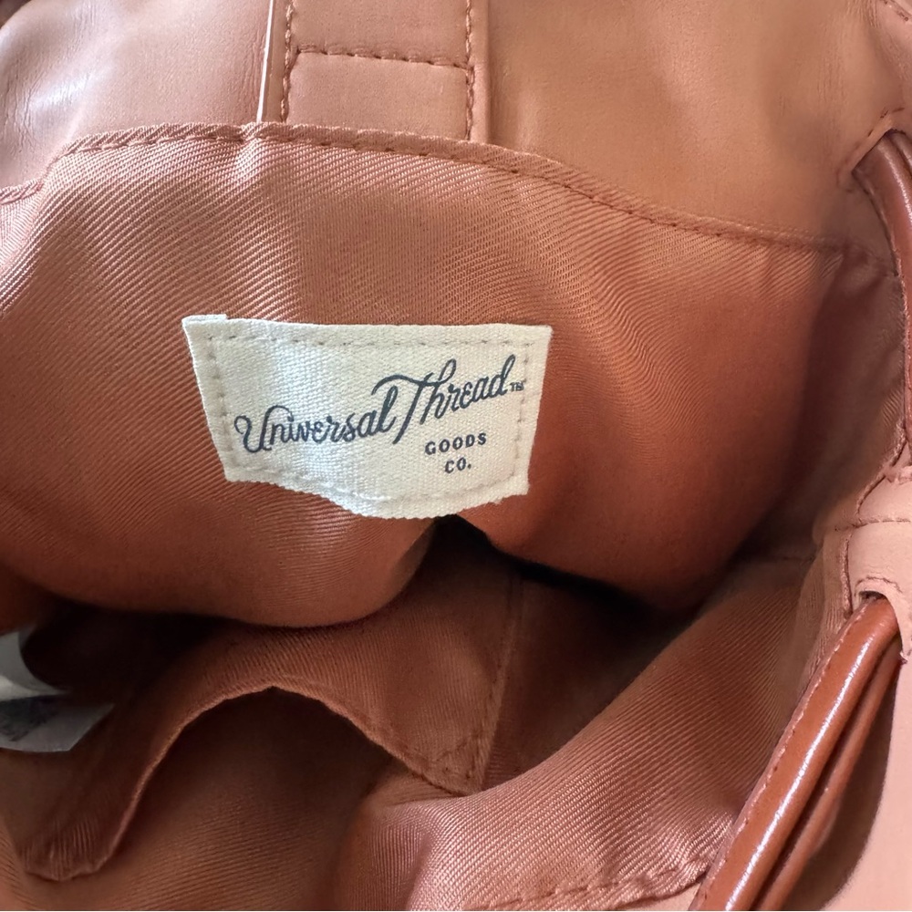 Universal Thread Brown Faux Leather‎ Bucket Crossbody Purse - Picture 7 of 7